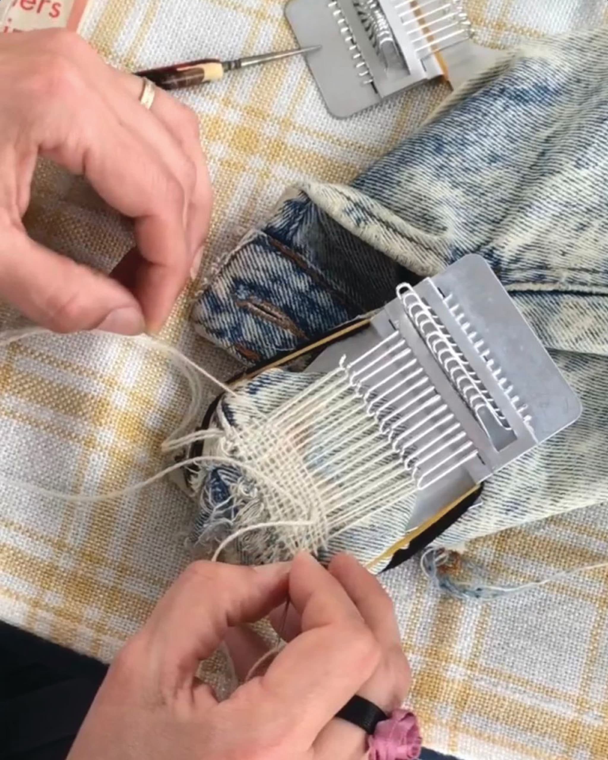 Atelier de speedweve et retissage